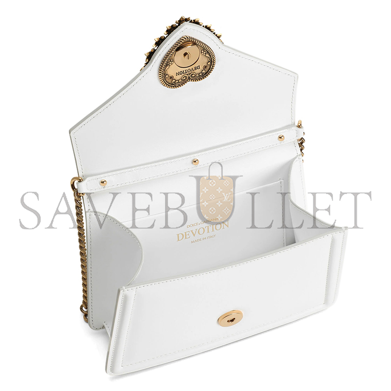 DOLCE GABBANA SMALL SMOOTH CALFSKIN DEVOTION BAG BB6711AV89380002 (19*13*4.5cm) DOLCE GABBANA SMALL SMOOTH CALFSKIN DEVOTION BAG BB6711AV89380002 (19*13*4.5cm)